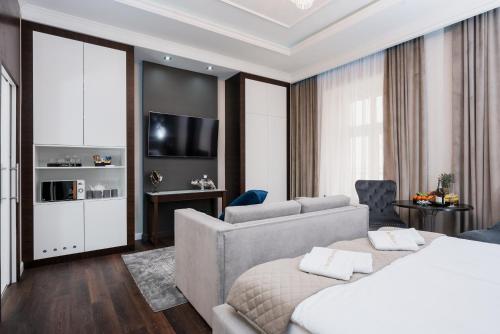 Kuchyňa alebo kuchynka v ubytovaní Salomea Krakow apartments
