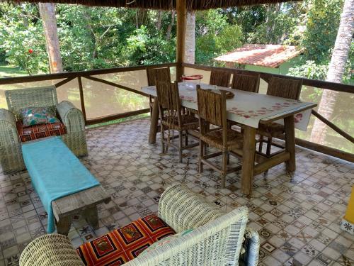 Balkón nebo terasa v ubytování Eco Lodge Serendipity