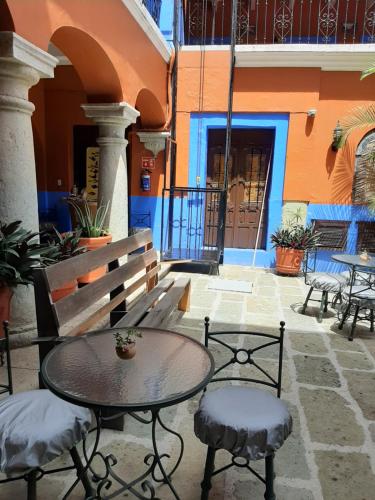 Αίθριο ή υπαίθριος χώρος στο Casa de Siete Balcones Hotel Boutique