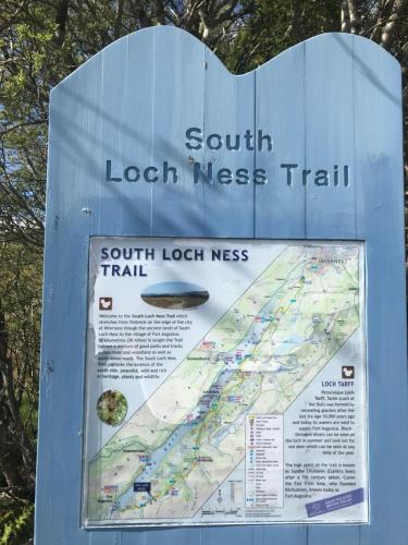 a sign for the south local mess trail at Whitebridge Hotel in Whitebridge