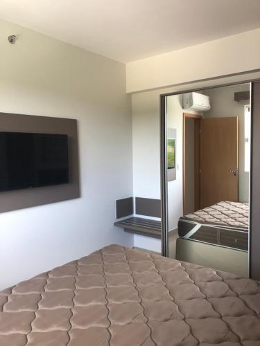 Ένα ή περισσότερα κρεβάτια σε δωμάτιο στο Park Veredas - Rio Quente