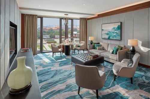 Χώρος καθιστικού στο Mandarin Oriental Wangfujing, Beijing