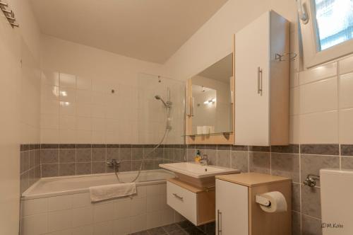 Kúpeľňa v ubytovaní Familienferienhaus Amelie