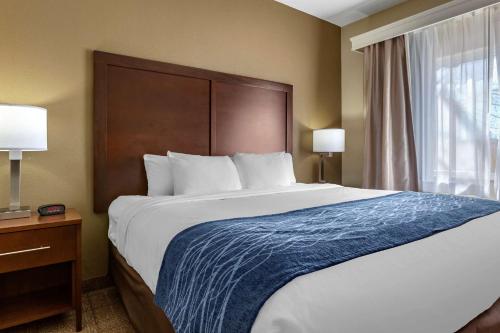 Кровать или кровати в номере Comfort Inn & Suites Alameda at Albuquerque Balloon Fiesta Park