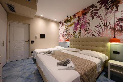 Cama o camas de una habitación en Hotel Sogaris