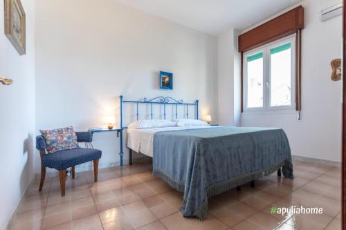 Posteľ alebo postele v izbe v ubytovaní Appartamento lungomare con vista - Gallipoli