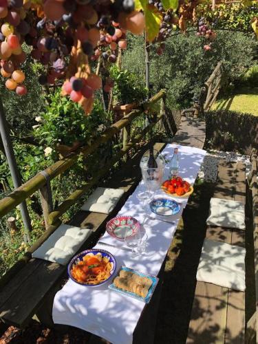a table with plates of food on top at Casa Bembo in Asolo