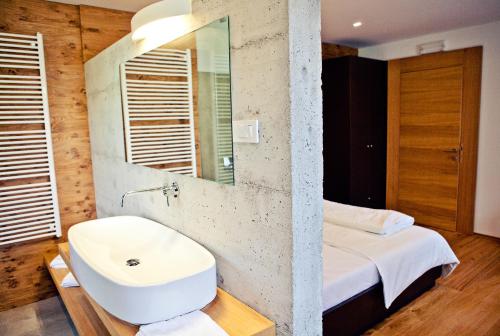 Et badeværelse på Penzion Repnik