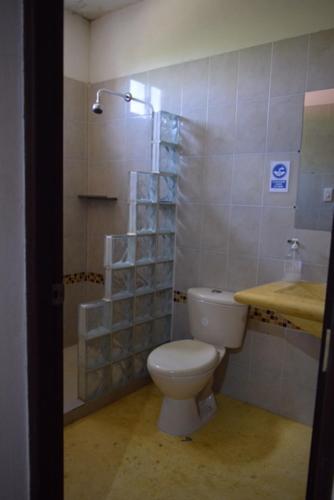 Koupelna v ubytování Hostel LA CASA MONO CUCO