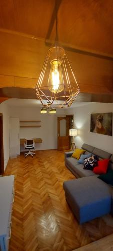Posezení v ubytování Riverside apartment