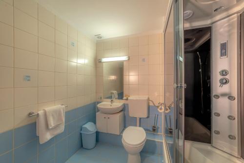 Koupelna v ubytování Pension Cluj