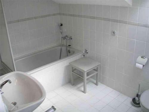 Koupelna v ubytování Ferienwohnung Hemme