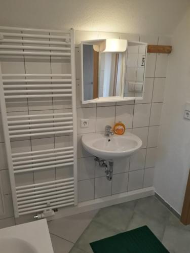 Koupelna v ubytování Ferienwohnung Katrin - nahe Chemnitz