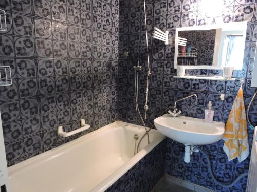 Kúpeľňa v ubytovaní Melinda Apartman