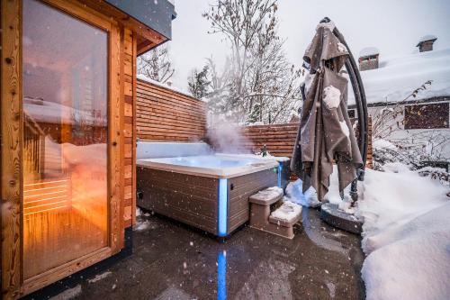 Hotel Ravelli Luxury Spa durante el invierno