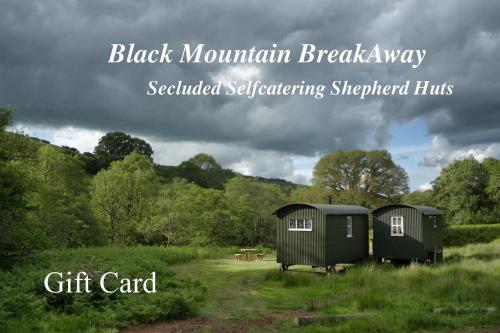 a black mountain breakaway shed and a black mountain breakaway scarred self catering at Black Mountain BreakAway in Llangadog