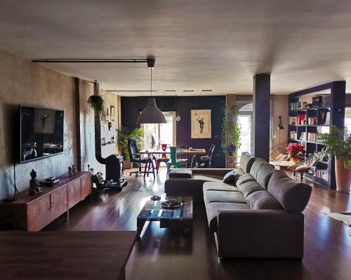 TV a/nebo společenská místnost v ubytování LOFT "EL PARQUE"