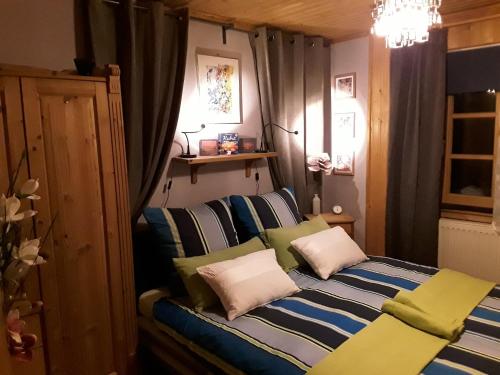Ένα ή περισσότερα κρεβάτια σε δωμάτιο στο Apartment am Buchenhain
