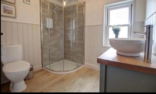 Koupelna v ubytování Carlton Cottage, Castleton