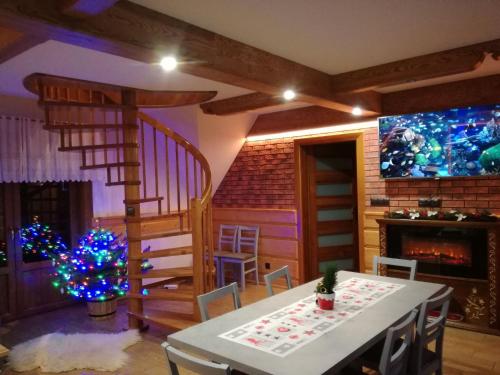 Χώρος καθιστικού στο aPARTAMENT Osada Za Torem