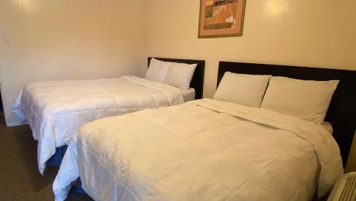 Postel nebo postele na pokoji v ubytování Country Place Inn and Suites White Haven