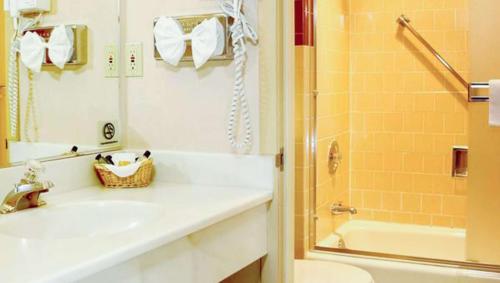 Ruby Inn Bridgeport tesisinde bir banyo