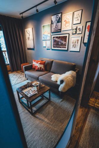 Zona de estar de Nordic Lodge
