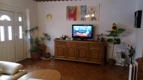 En tv och/eller ett underhållningssystem på Villa Drenje