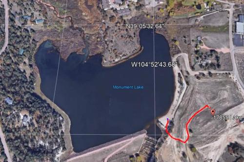 a map of the proposed site of the marriott lake at Large Brand-New Home Close to Lake & Mountains in Monument
