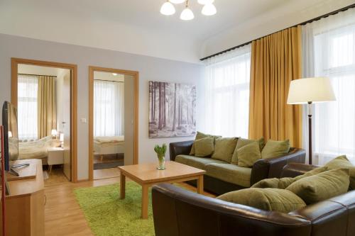 Ruang duduk di Saaresalu City Center Apartment