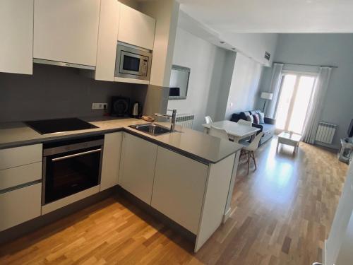 Η κουζίνα ή μικρή κουζίνα στο Apartaments Santa Clara – Baltack Homes