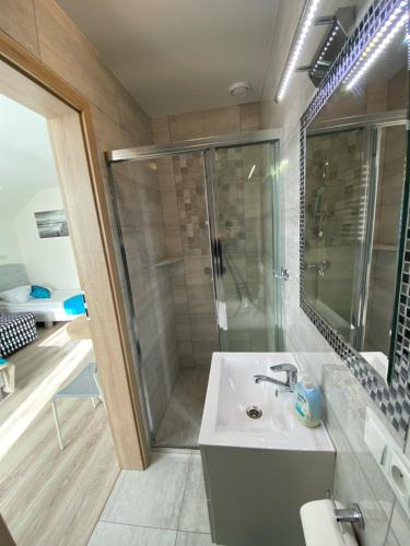 Kúpeľňa v ubytovaní Villa Laguna
