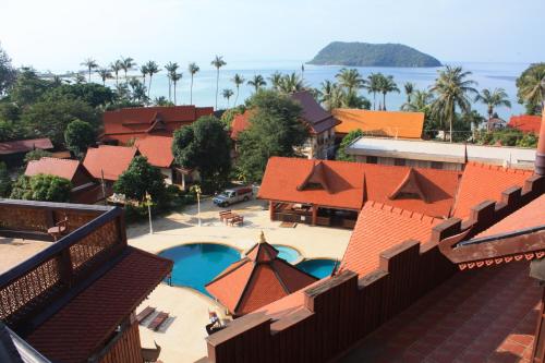 Landskap semula jadi dekat dengan resort