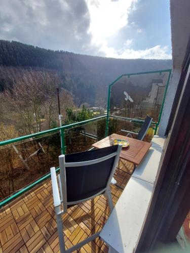 Ein Balkon oder eine Terrasse in der Unterkunft Haus Uhusley