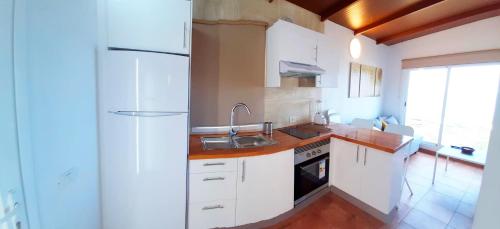 Dapur atau dapur kecil di Casita con Encanto