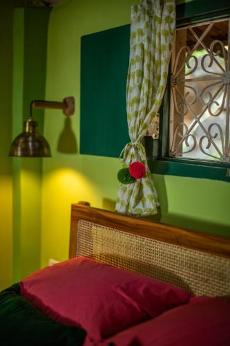 Cama o camas de una habitación en Casa Jaali