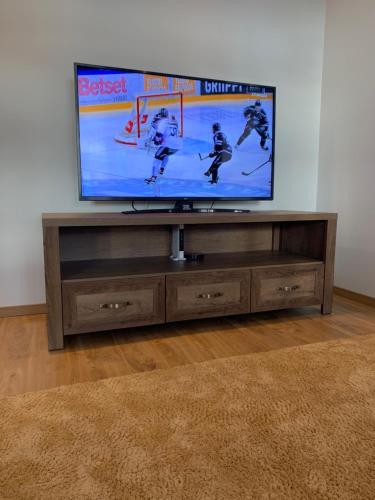 TV a/nebo společenská místnost v ubytování Staadioni apartment