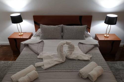 Postel nebo postele na pokoji v ubytování Casa da Mina
