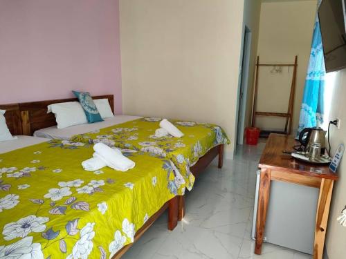 Song Huong Hotel Mui Neにあるベッド