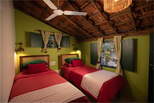 Cama o camas de una habitación en Casa Jaali