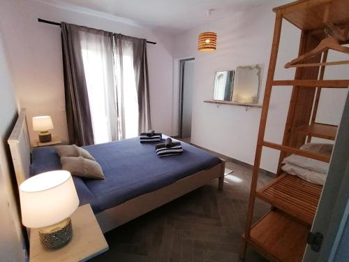 A bed or beds in a room at Comfortable House in Formentera with Garden and Terrace