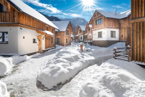 MONDI Chalets am Grundlsee semasa musim sejuk