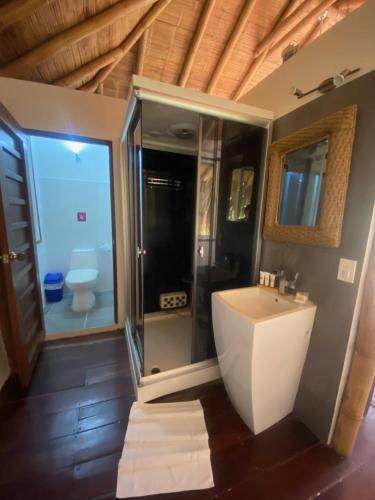 Vannituba majutusasutuses Villa Maria Tayrona, Jungle and Sea Experience