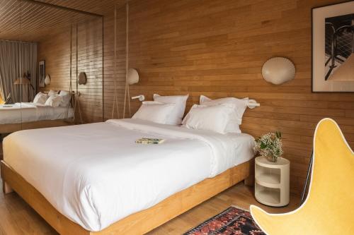 Lova arba lovos apgyvendinimo įstaigoje Hôtel Cabane - Orso Hotels