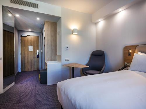 Katil atau katil-katil dalam bilik di Holiday Inn Express - Nice - Grand Arenas by IHG