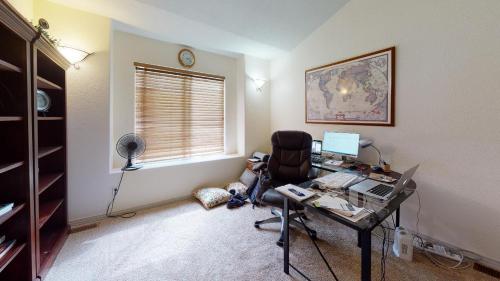 an office with a desk with a computer and a chair at 120 Winding Meadow by Vacation Rentals for You in Monument