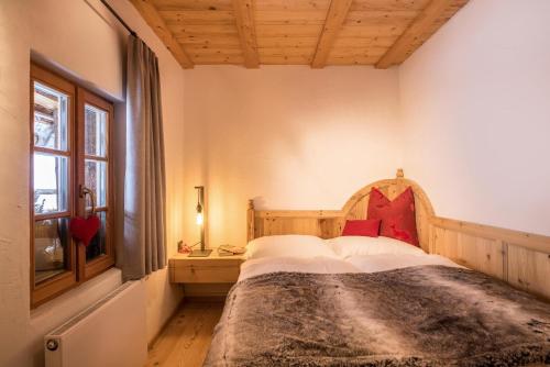 Letto o letti in una camera di Obereggeralm