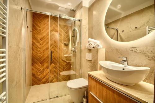 Kúpeľňa v ubytovaní Apartament Royal Szczyrk
