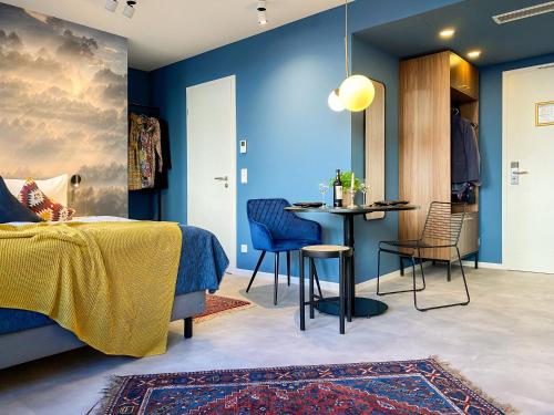 Χώρος καθιστικού στο Astoria Apartments