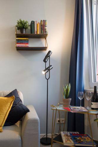 Χώρος καθιστικού στο Astoria Apartments